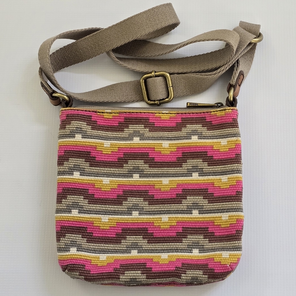 Fossil | Explorer Aztec Pattern Crossbody Bag - image 2